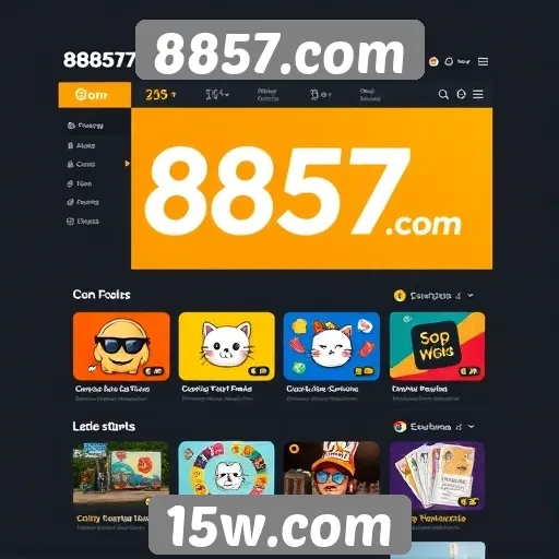 Interface do usuário do 8857.com é intuitiva